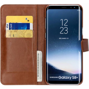 BeHello Boekhoesje Galaxy S8 Plus Bruin