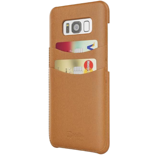 BeHello Backcover met Pashouder Galaxy S8 Plus Bruin