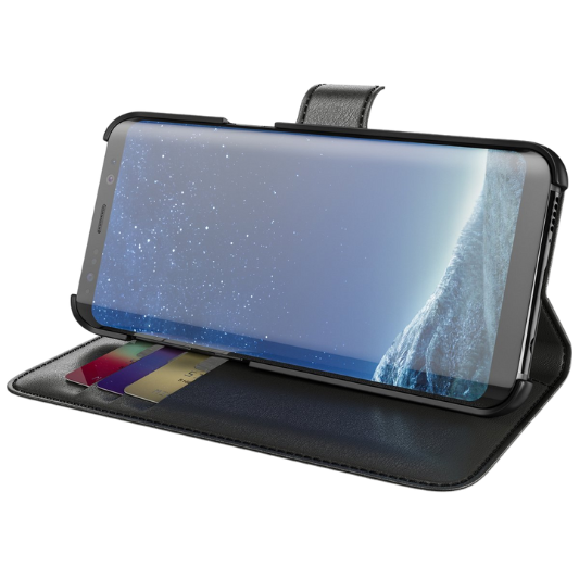 BeHello Galaxy S8 Boekhoesje Zwart