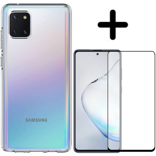 Samsung Galaxy Note 10 Lite Hoesje TPU Zwart
