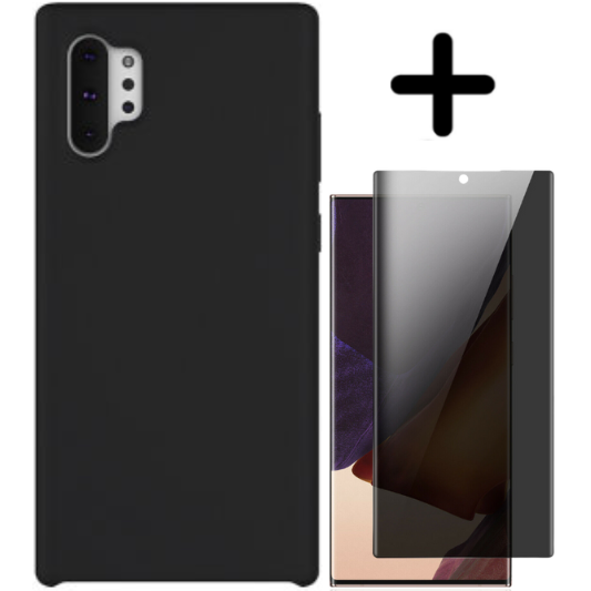 Samsung Galaxy Note 10 Plus Hoesje TPU Zwart