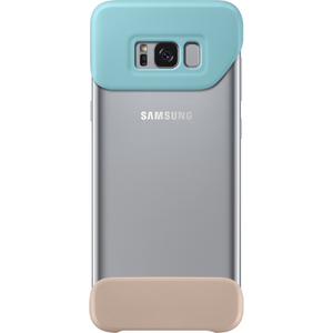 Samsung Galaxy S8 2Delen Hoesje Blauw/Bruin