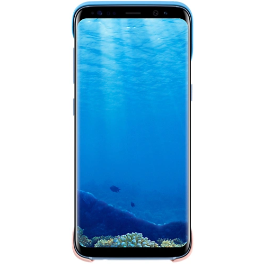 Samsung Galaxy S8 2Delen Hoesje Blauw/Roze