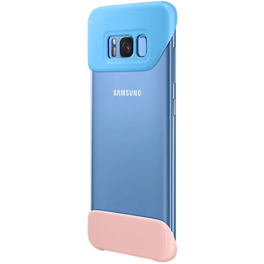 Samsung Galaxy S8 2Delen Hoesje Blauw/Roze