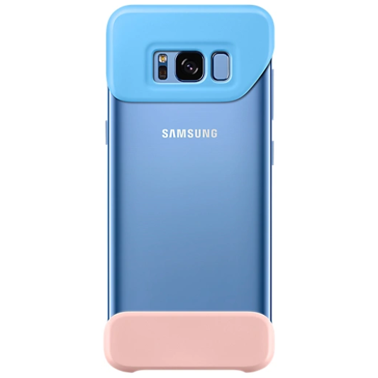 Samsung Galaxy S8 2Delen Hoesje Blauw/Roze