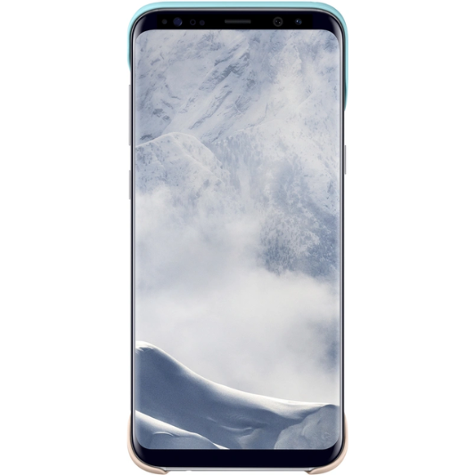 Samsung Galaxy S8 Plus 2Delen Hoesje Blauw/Bruin