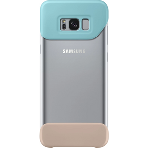 Samsung Galaxy S8 Plus 2Delen Hoesje Blauw/Bruin