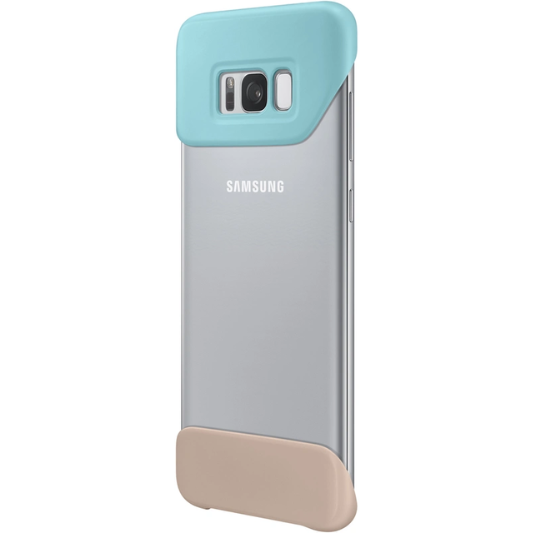 Samsung Galaxy S8 Plus 2Delen Hoesje Blauw/Bruin