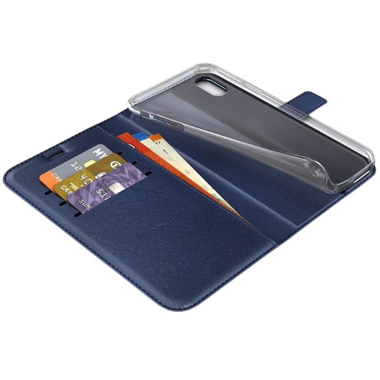 BeHello Apple iPhone X/XS Boekhoesje Blauw