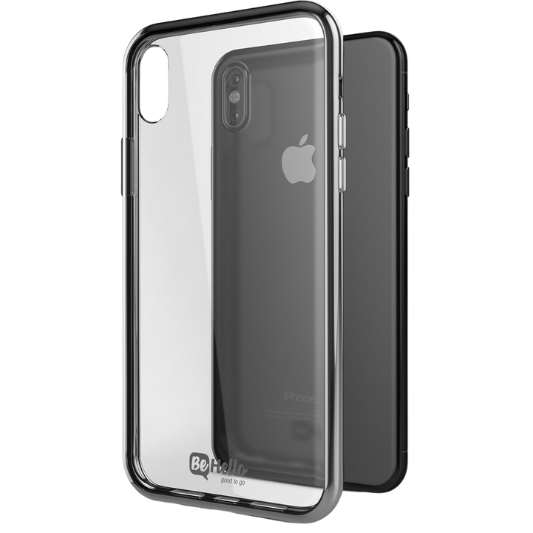 BeHello Apple iPhone X/XS Gel Hoesje Zilver