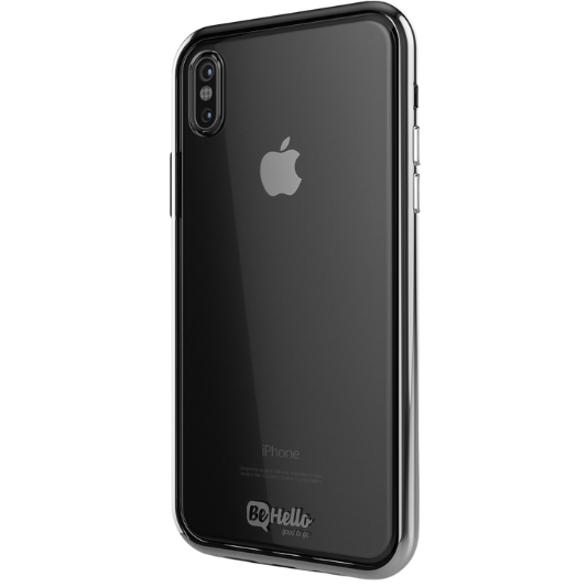 BeHello Apple iPhone X/XS Gel Hoesje Zilver