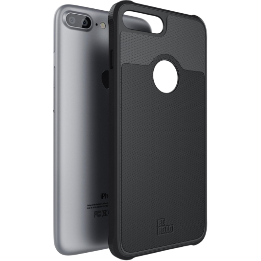 BeHello Apple iPhone 6/6S/7/8 Plus Hoesje Zwart/Grijs