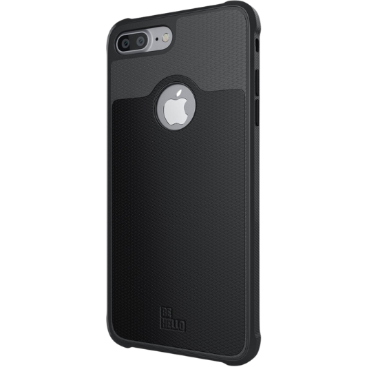 BeHello Apple iPhone 6/6S/7/8 Plus Hoesje Zwart/Grijs