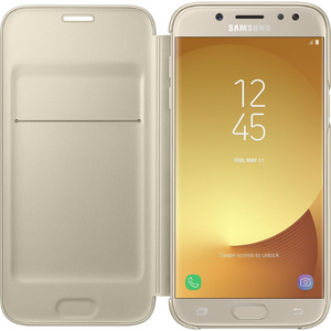 Samsung Galaxy J5 (2017) Wallet Boekhoesje Goud