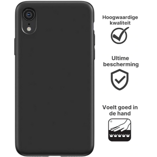 Apple iPhone XR Hoesje TPU Zwart - Fooniq.nl
