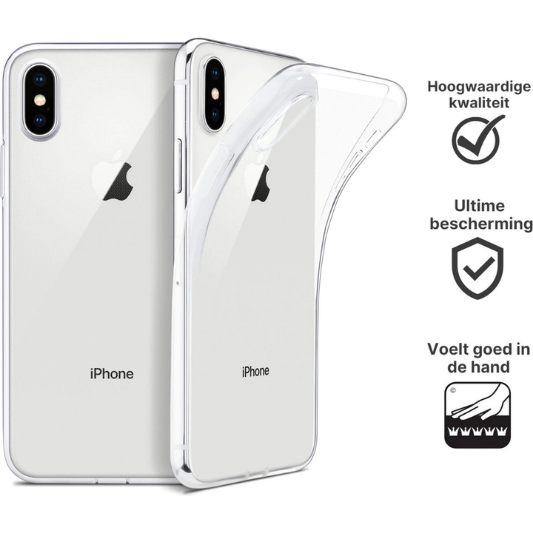 Apple iPhone X Hoesje TPU Transparant - Fooniq.nl