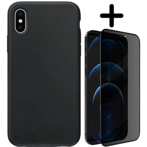 Apple iPhone XS Max Hoesje TPU Zwart - Fooniq.nl