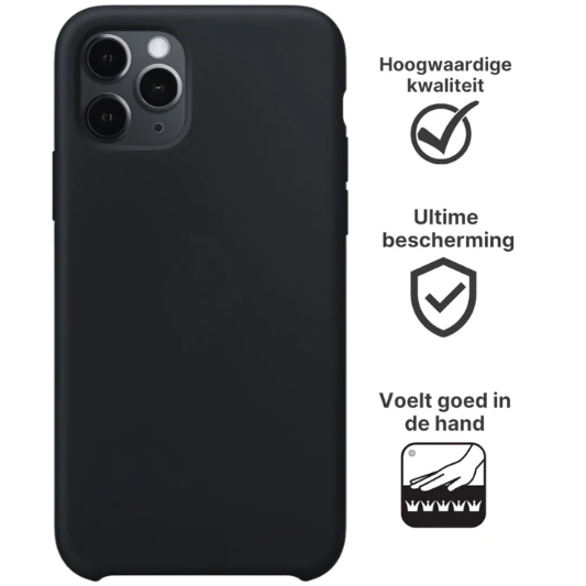 Apple iPhone 11 Pro Hoesje TPU Zwart - Fooniq.nl