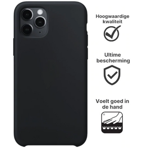Apple iPhone 11 Pro Max Hoesje TPU Zwart - Fooniq.nl