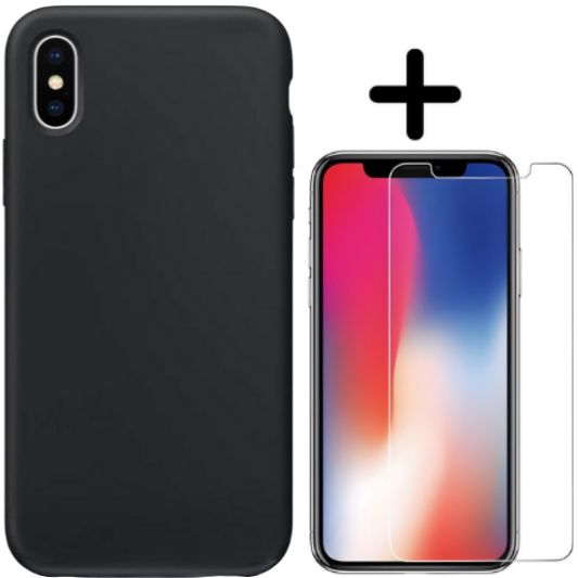 Apple iPhone XS Hoesje TPU Zwart - Fooniq.nl