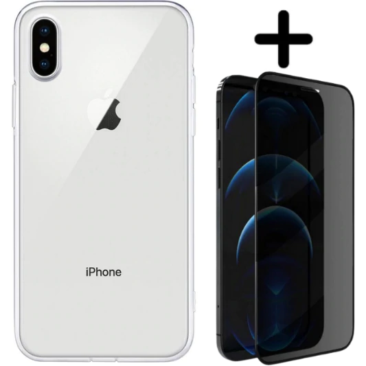 Apple iPhone XS Max Hoesje TPU Transparant - Fooniq.nl