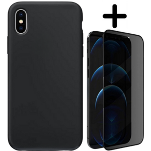 Apple iPhone XS Hoesje TPU Zwart - Fooniq.nl
