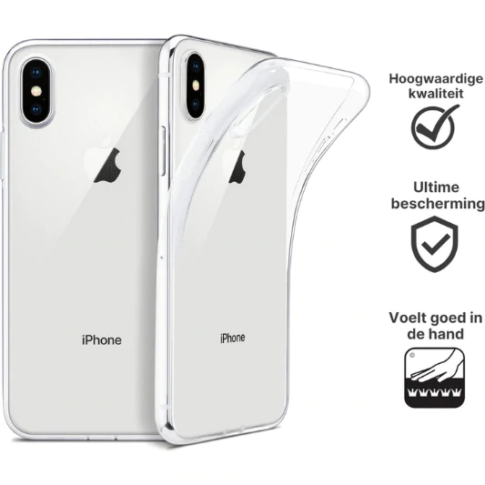 Apple iPhone XS Max Hoesje TPU Transparant - Fooniq.nl