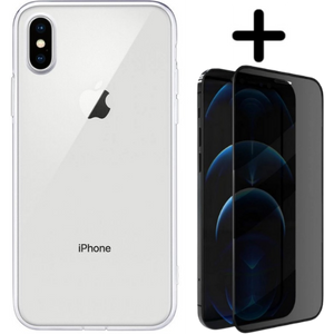 Apple iPhone XS Hoesje TPU Zwart - Fooniq.nl