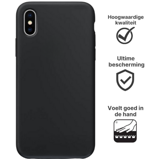 Apple iPhone XS Hoesje TPU Zwart - Fooniq.nl
