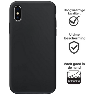 Apple iPhone XS Hoesje TPU Zwart - Fooniq.nl