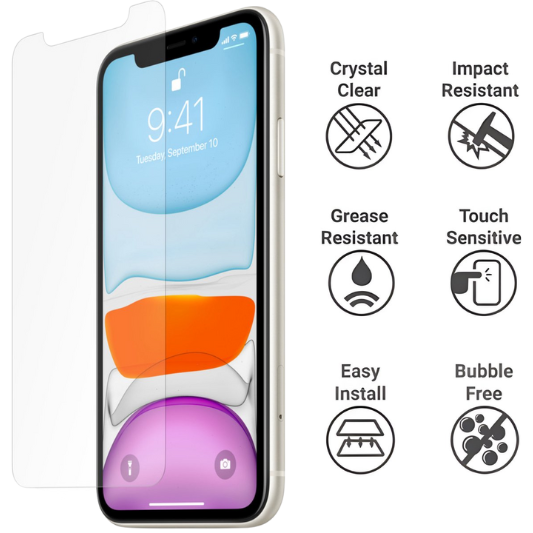 Apple iPhone XR Screenprotector Transparant
