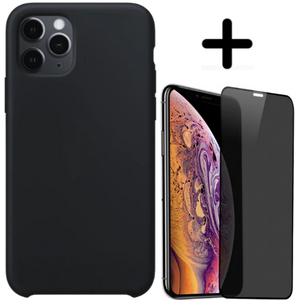 Apple iPhone 11 Pro Max Hoesje TPU Zwart - Fooniq.nl