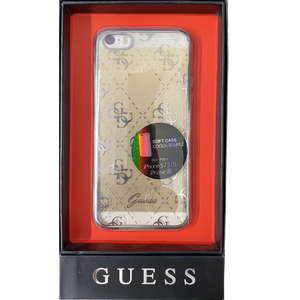 Guess Hoesje Apple iPhone 5/5C/5S/SE 2016 Transparant Zilver - Fooniq.nl