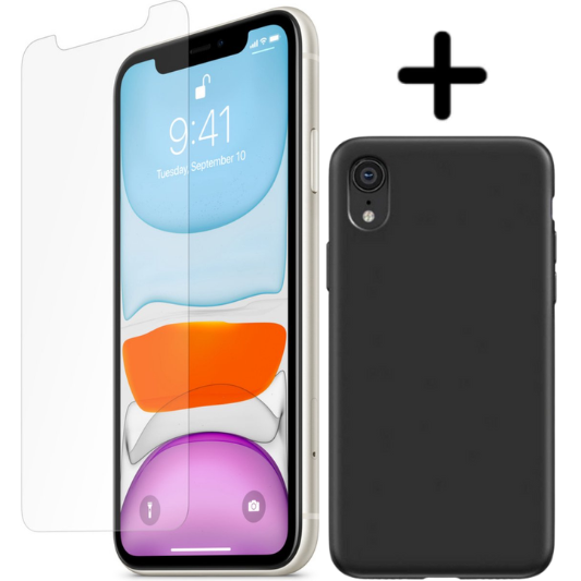 Apple iPhone XR Screenprotector Transparant