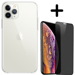 Apple iPhone 11 Pro Max Hoesje TPU Zwart - Fooniq.nl