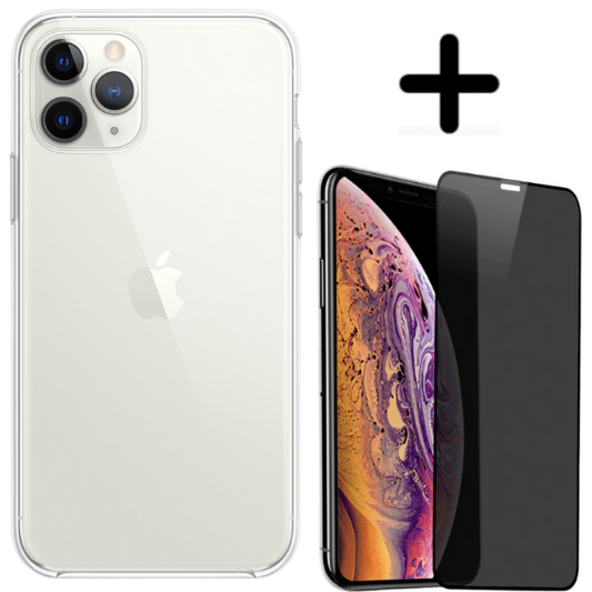 Apple iPhone 11 Pro Hoesje TPU Zwart - Fooniq.nl