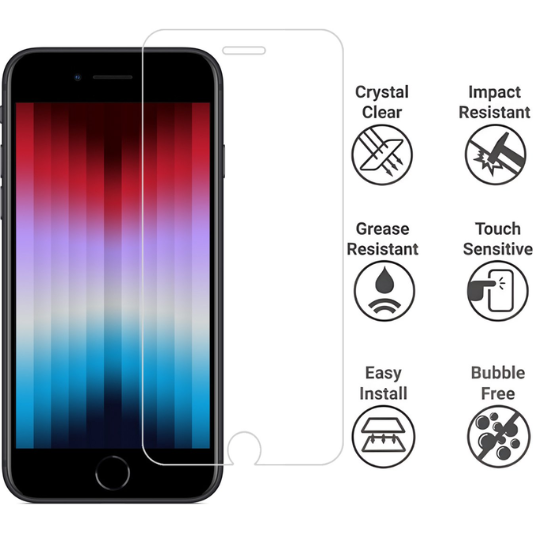 Apple iPhone SE 2022 Screenprotector Transparant - Fooniq.nl