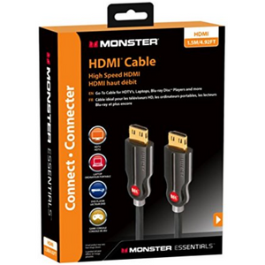 Monster HDMI Kabel 4K - 1,5M Zwart - Fooniq.nl