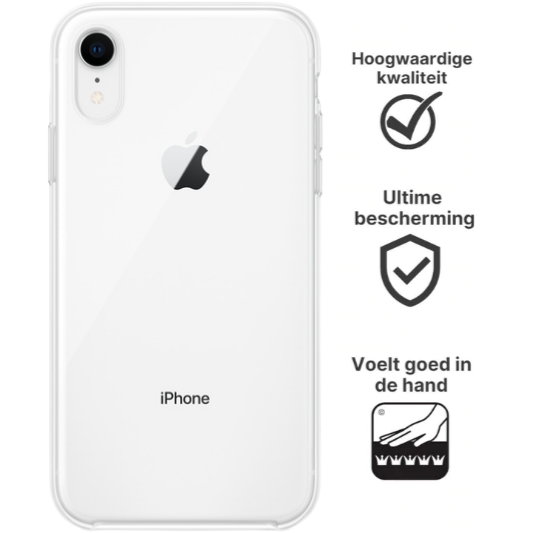 Apple iPhone XR Hoesje TPU Transparant - Fooniq.nl