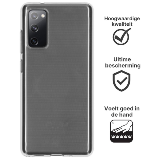 Samsung Galaxy S20 FE Hoesje TPU Transparant - Fooniq.nl